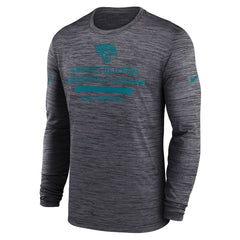 Jacksonville Jaguars Sideline Velocity Performance Long Sleeve T-Shirt - Black
