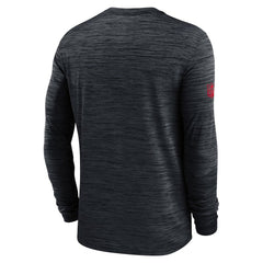 Houston Texans Sideline Velocity Performance Long Sleeve T-Shirt - Navy