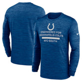 Indianapolis Colts Sideline Velocity Performance Long Sleeve T-Shirt - Royal