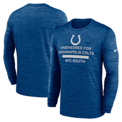 Indianapolis Colts Sideline Velocity Performance Long Sleeve T-Shirt - Royal