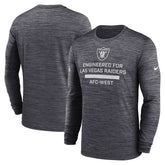Las Vegas Raiders Sideline Velocity Performance Long Sleeve T-Shirt - Black