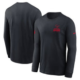 Houston Texans Sideline Dri-FIT Long Sleeve T-Shirt Navy