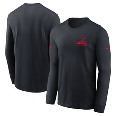 Houston Texans Sideline Dri-FIT Long Sleeve T-Shirt Navy