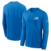 Detroit Lions Sideline Dri-FIT Long Sleeve T-Shirt Blue