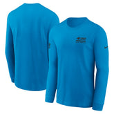 Carolina Panthers Sideline Dri-FIT Long Sleeve T-Shirt Blue