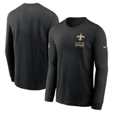 New Orleans Saints Sideline Dri-FIT Long Sleeve T-Shirt Black