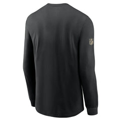 New Orleans Saints Sideline Dri-FIT Long Sleeve T-Shirt Black