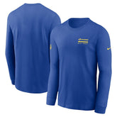 Los Angeles Rams Sideline Dri-FIT Long Sleeve T-Shirt Royal