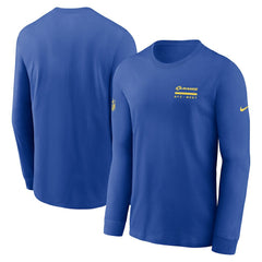 Los Angeles Rams Sideline Dri-FIT Long Sleeve T-Shirt Royal