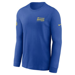 Los Angeles Rams Sideline Dri-FIT Long Sleeve T-Shirt Royal