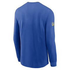 Los Angeles Rams Sideline Dri-FIT Long Sleeve T-Shirt Royal