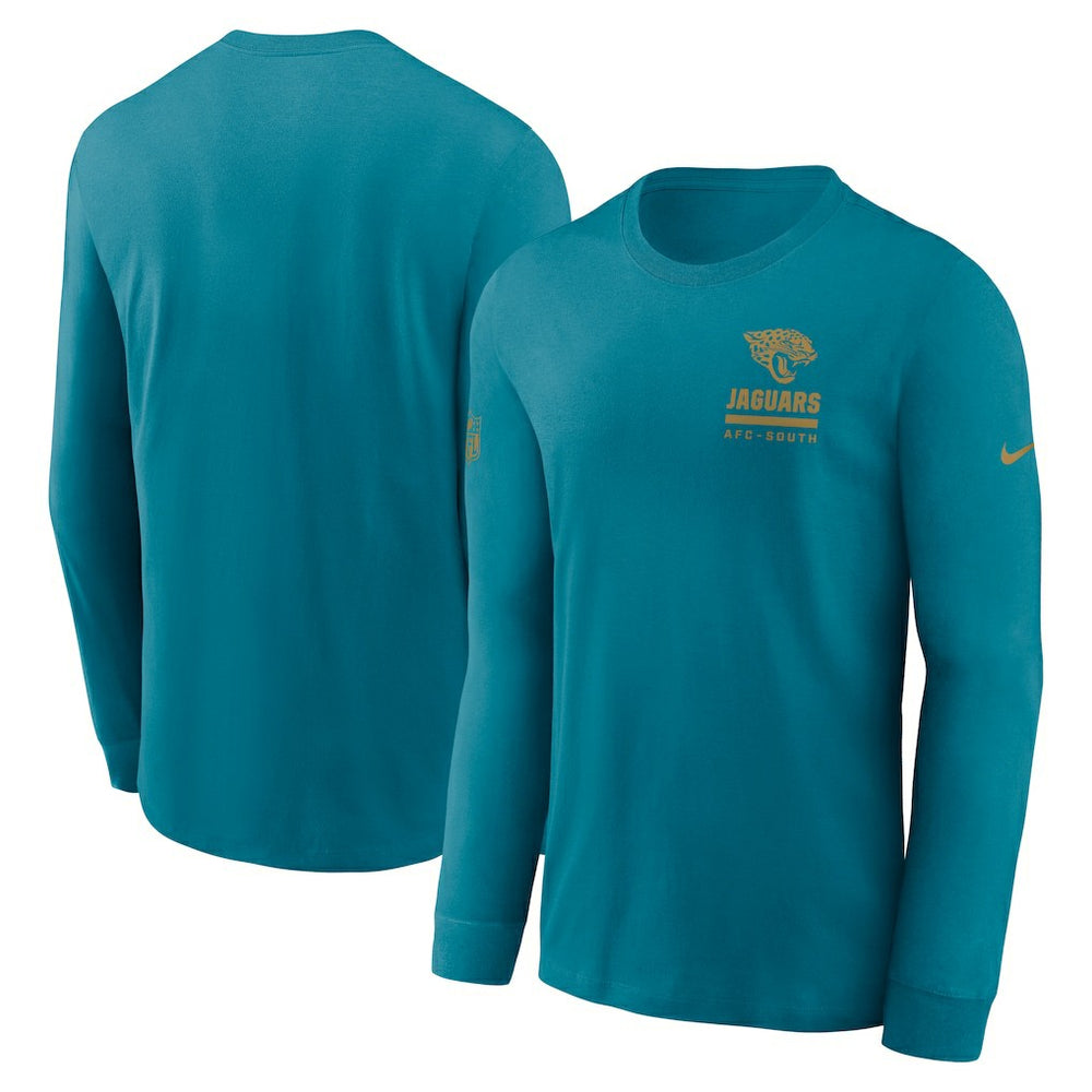 Jacksonville Jaguars Sideline Dri-FIT Long Sleeve T-Shirt Teal