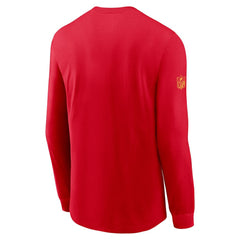 Kansas City Chiefs Sideline Dri-FIT Long Sleeve T-Shirt Red