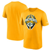 Green Bay Packers Legend Icon Performance T-Shirt Gold