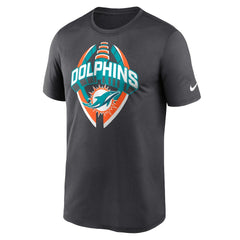 Miami Dolphins Legend Icon Performance T-Shirt Gray