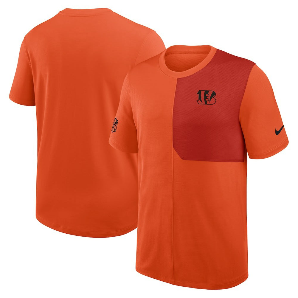 Cincinnati Bengals Sideline UV Dri-Fit Coach Shirt Orange