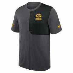 Green Bay Packers Sideline UV Dri-Fit Coach Shirt Gray