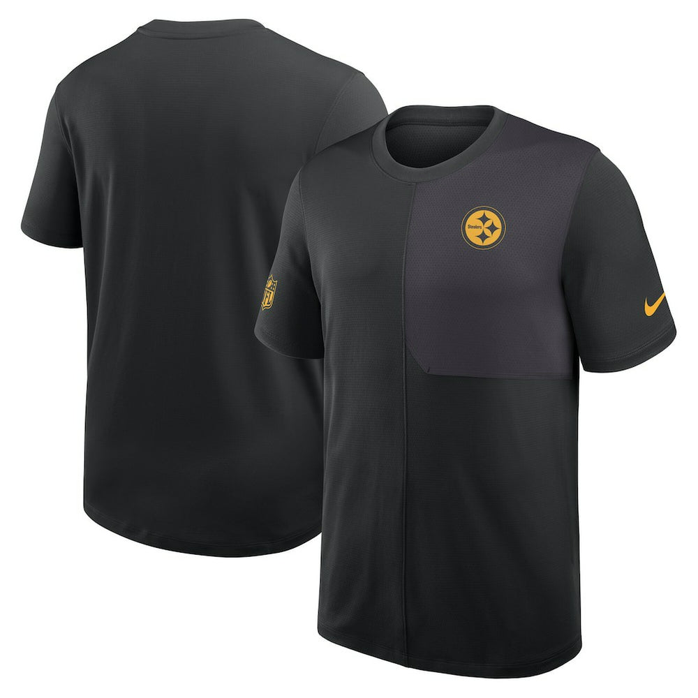 Pittsburgh Steelers Sideline UV Dri-Fit Coach Shirt Black
