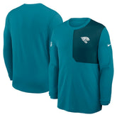 Jacksonville Jaguars Sideline Coach UV Dri-FIT Long Sleeve Shirt Teal