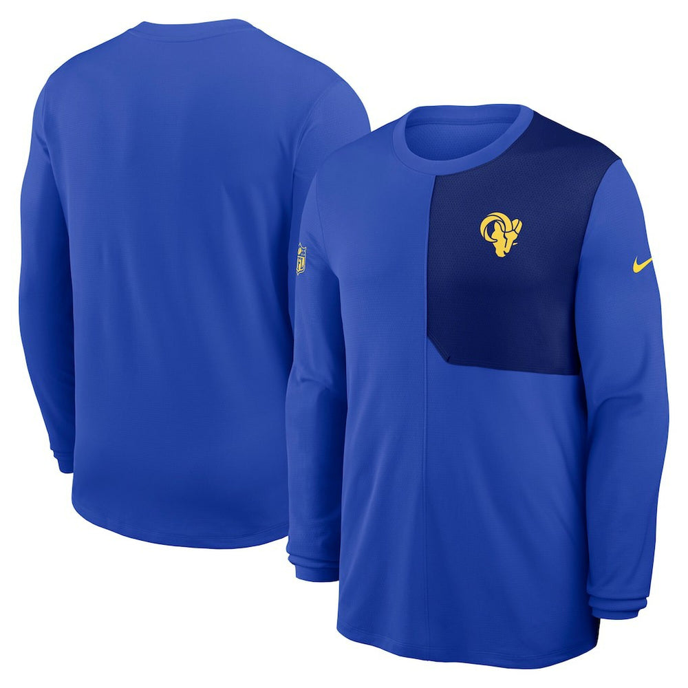 Los Angeles Rams Sideline Coach UV Dri-FIT Long Sleeve Shirt Royal