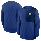 New York Giants Sideline Coach UV Dri-FIT Long Sleeve Shirt Royal