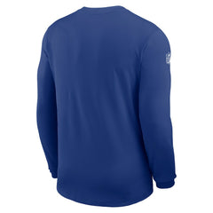 New York Giants Sideline Coach UV Dri-FIT Long Sleeve Shirt Royal