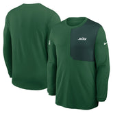 New York Jets Sideline Coach UV Dri-FIT Long Sleeve Shirt Green