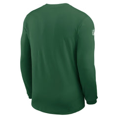 New York Jets Sideline Coach UV Dri-FIT Long Sleeve Shirt Green