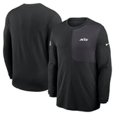 New York Jets Sideline Coach UV Dri-FIT Long Sleeve Shirt Black