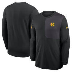 Pittsburgh Steelers Sideline Coach UV Dri-FIT Long Sleeve Shirt Black
