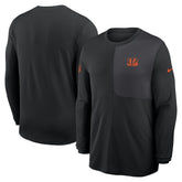 Cincinnati Bengals Sideline Coach UV Dri-FIT Long Sleeve Shirt Black