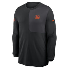 Cincinnati Bengals Sideline Coach UV Dri-FIT Long Sleeve Shirt Black