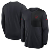 Houston Texans Sideline Coach UV Dri-FIT Long Sleeve Shirt Navy