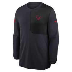 Houston Texans Sideline Coach UV Dri-FIT Long Sleeve Shirt Navy