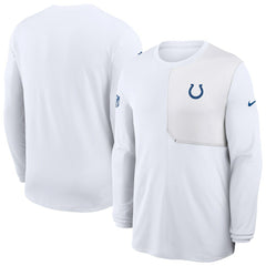 Indianapolis Colts Sideline Coach UV Dri-FIT Long Sleeve Shirt White