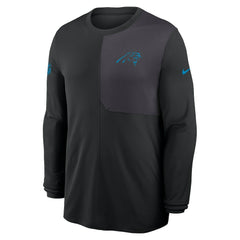 Carolina Panthers Sideline Coach UV Dri-FIT Long Sleeve Shirt Black