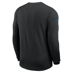 Carolina Panthers Sideline Coach UV Dri-FIT Long Sleeve Shirt Black