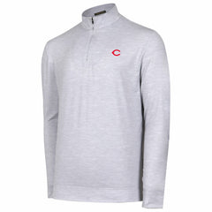 Cincinnati Reds Sublime Tri-Blend Quarter-Zip Jacket - Gray Jackets