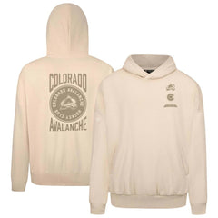 NHL Colorado Avalanche Levelwear Contact Stamp Pullover Hoodie - Cream