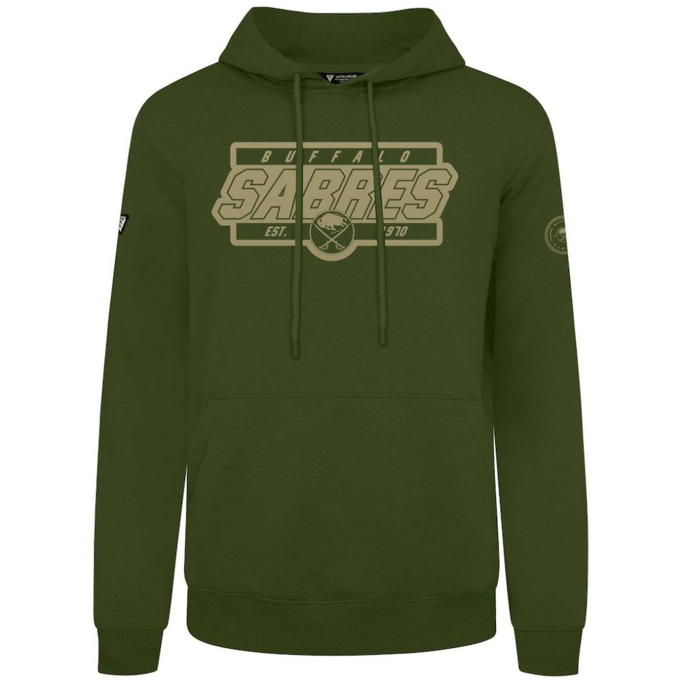 NHL Buffalo Sabres Levelwear Podium Pullover Hoodie - Olive