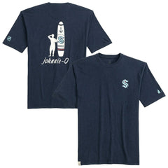 NHL Seattle Kraken johnnie-O Heathered Spencer T-Shirt - Navy