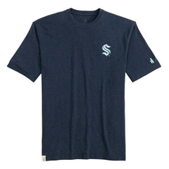 NHL Seattle Kraken johnnie-O Heathered Spencer T-Shirt - Navy