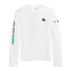 NHL San Jose Sharks johnnie-O Adam Long Sleeve T-Shirt - White