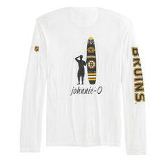 NHL Boston Bruins johnnie-O Adam Long Sleeve T-Shirt - White