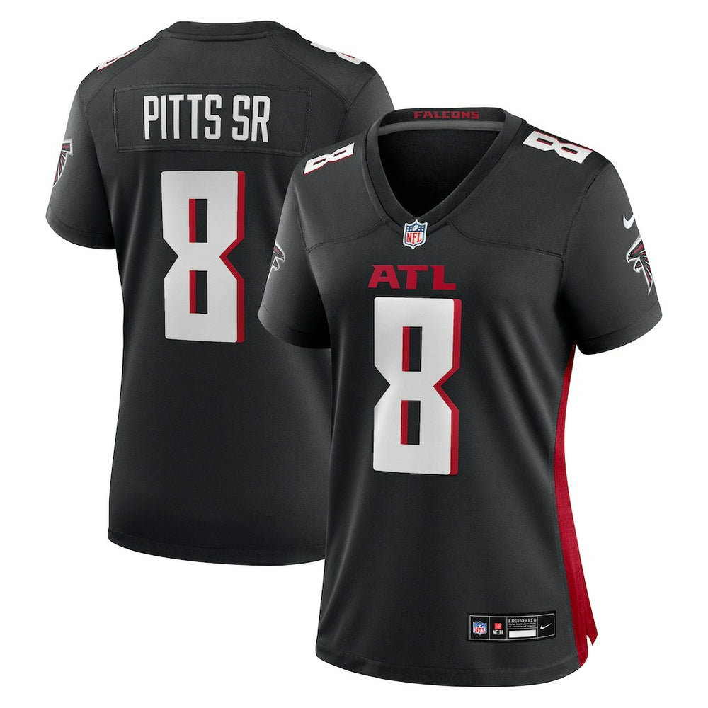 NFL Kyle Pitts Sr. Atlanta Falcons Women's Game Jersey - Black