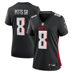 NFL Kyle Pitts Sr. Atlanta Falcons Women's Game Jersey - Black