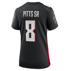 NFL Kyle Pitts Sr. Atlanta Falcons Women's Game Jersey - Black