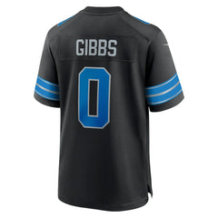 NFL Jahmyr Gibbs Detroit Lions 2nd Alternate Game Player Jersey - Black