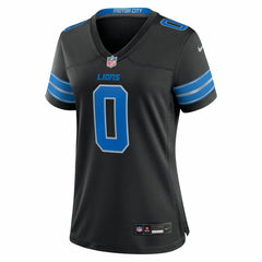 NFL Jahmyr Gibbs Detroit Lions Women's 2nd Alternate Game Player Jersey - Black
