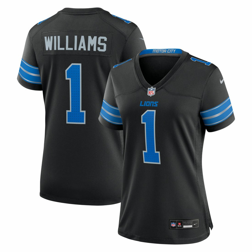 NFL Jameson Williams Detroit Lions Women's 2nd Alternate Game Player Jersey - Black